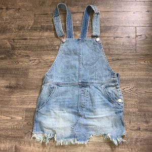 Free People denim overall dress